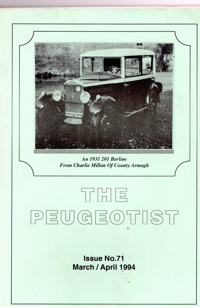 The Pugeotist issue 71 cover